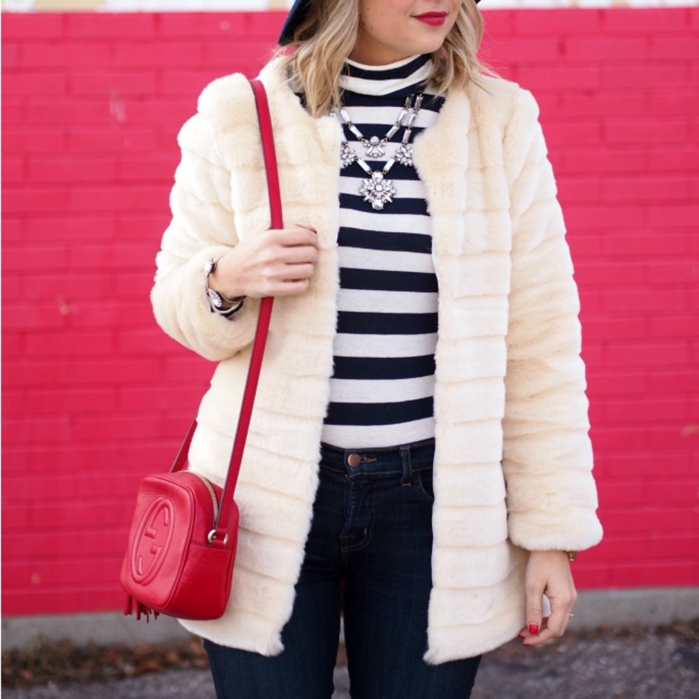 Faux fur coat